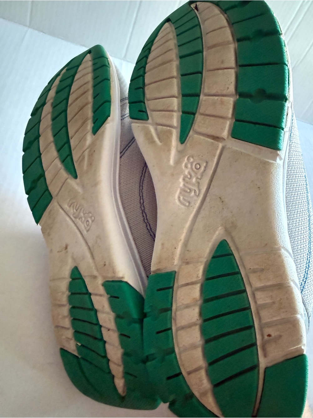 Ryka Women's Athletic Sneakers in Gray with Teal and Green - Picture 8 of 8
